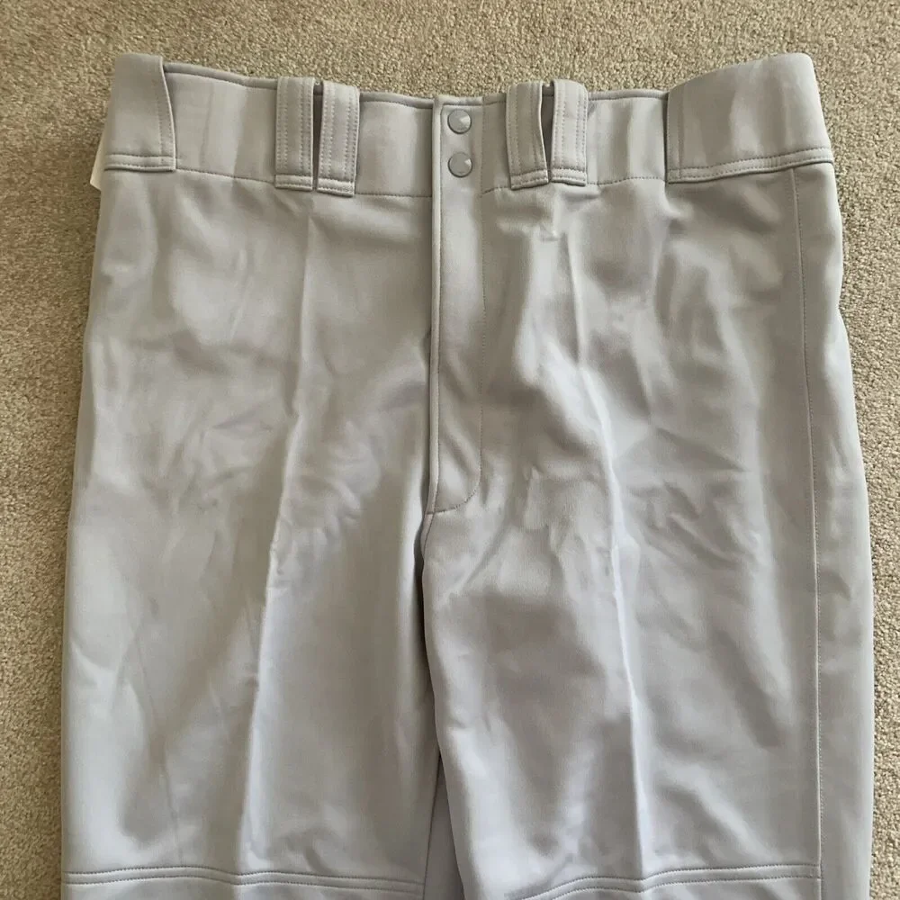 Mizuno‎ Men's Performance Gray Baseball Pants - Hemmed Bottom Adult XXL 38x36